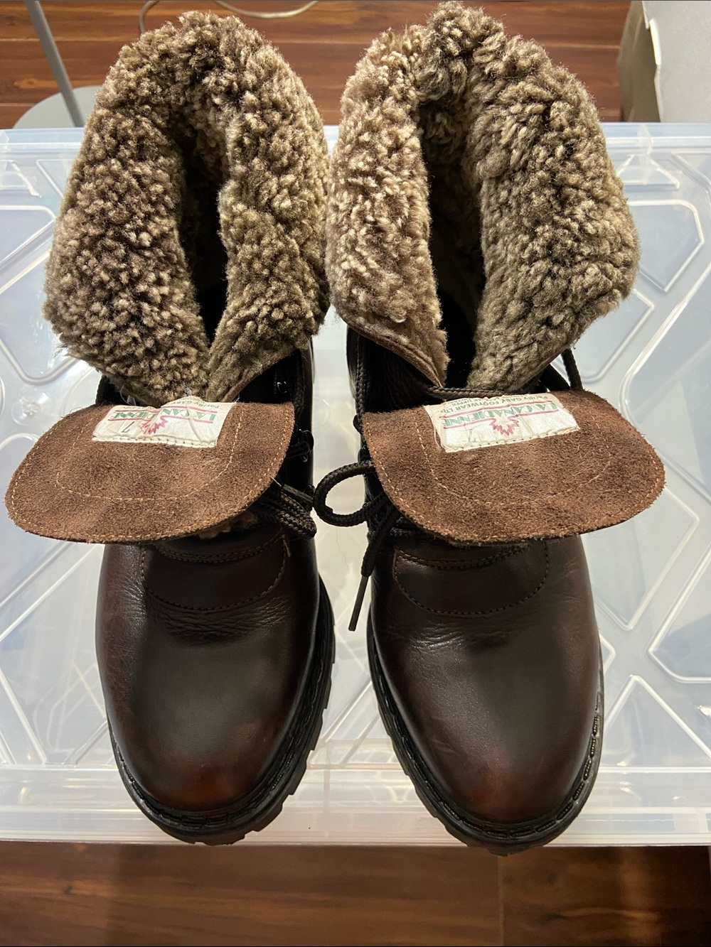 Vintage La Canadienne by GABI Leather Winter Boots • Made in Canada • Size 7